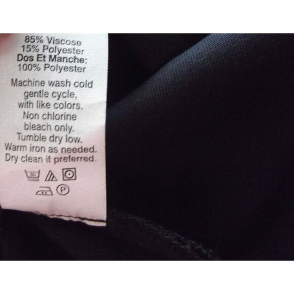 J. Crew Faux Leather Tee Womens Size L Black Short Sleeve Top pocket - Picture 14 of 14